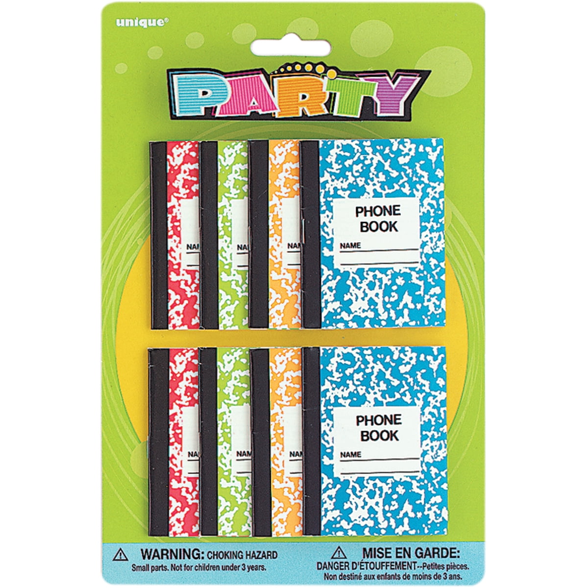 Mini Phone Book Party Favors, 8ct - Walmart.com